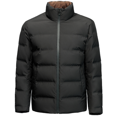 名盾立领冬季白鸭绒羽绒服