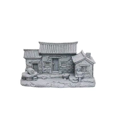 青砂石仿真景观老房子微景观小摆件假山鱼缸造景装饰园艺花卉盆景