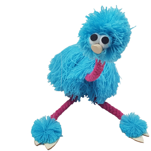 提线木偶鸵鸟搞笑创意益智拉线木偶娃娃新奇特玩具提线玩偶礼品