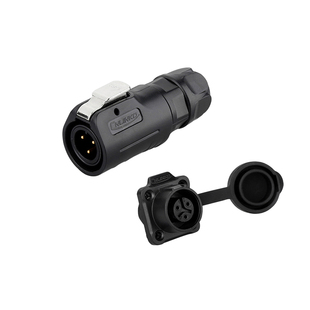 凌科电气LP12航空插头插座2芯3芯4-5-6-7-8P芯隔板工业防水连接器