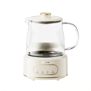 小熊全玻璃养生壶家用烧水壶办公室煮茶壶纯玻璃养生水壶电热水壶