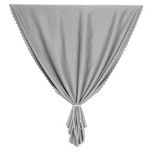 Velcro full blackout curtain fabric no punching installation