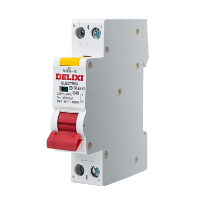 德力西DZ47PLES上进线