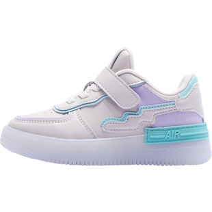 牧童100元2双男童春季板鞋高帮女孩运动鞋篮球鞋中童学生休闲防水