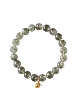 shannai原创天然绿幽灵水晶手串