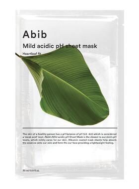 Abib阿彼芙弱酸性复活草水库鱼腥草面膜10片装补水保湿舒缓镇定