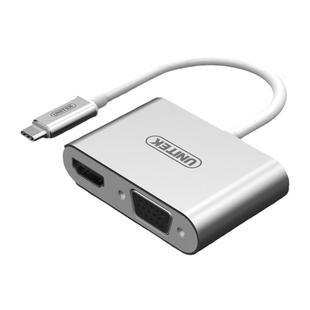 优越者Type-c转VGA+HDMI转换线macbook pro转接口转HDMI/VGA