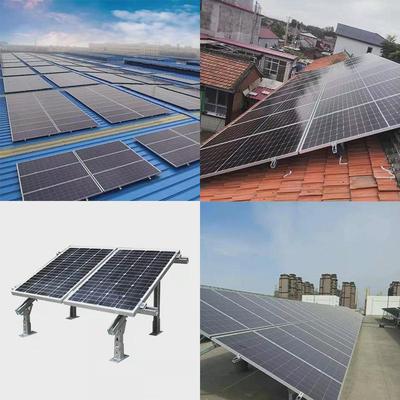 太阳能板固定安装支架配件光伏板固定支架C型钢底座电池板支架