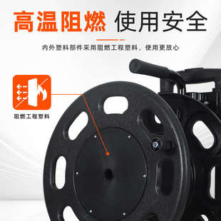 电缆盘空盘 100米加厚塑料拖线盘户外电线盘收线器插线板移动式