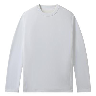 白小T可机洗拒水鹅绒长袖T恤