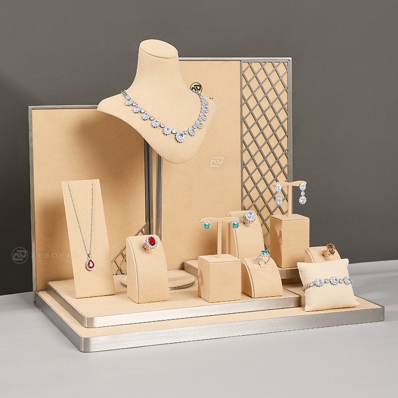 新款首饰展示架戒指手镯项链珠宝柜台橱窗陈列五金人像道具饰品架