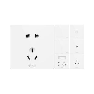 公牛插座旗舰开关插座网线插座电脑网络插座网络开关面板G12白