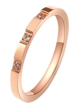 潮人轻奢小众微镶小钻轻奢戒指