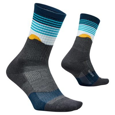 Feetures飞鹊越野跑步袜子男女款户外登山健身徒步袜马拉松跑步袜