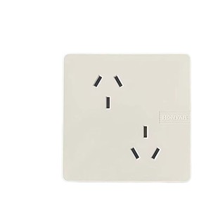 正品杭州鸿雁插座开关康居A86型六孔插座  三三插座 二位三孔插座