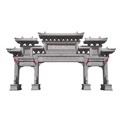 石雕牌楼牌坊定制村口花岗岩牌坊