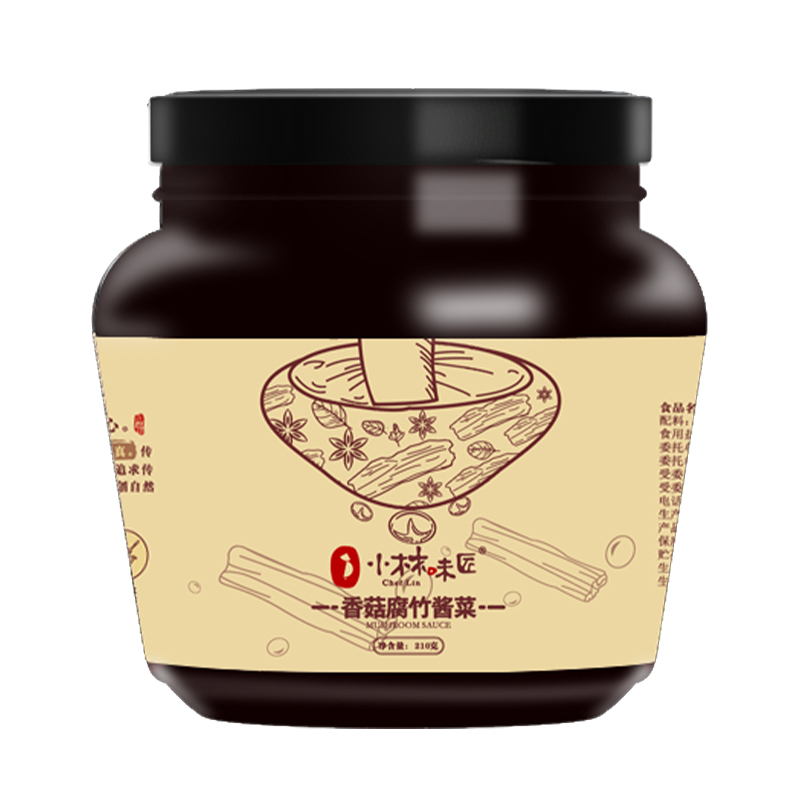 香菇腐竹拌飯醬下飯小菜醬菜即食開胃菜罐裝咸菜潮汕特產(chǎn)瓶裝不辣