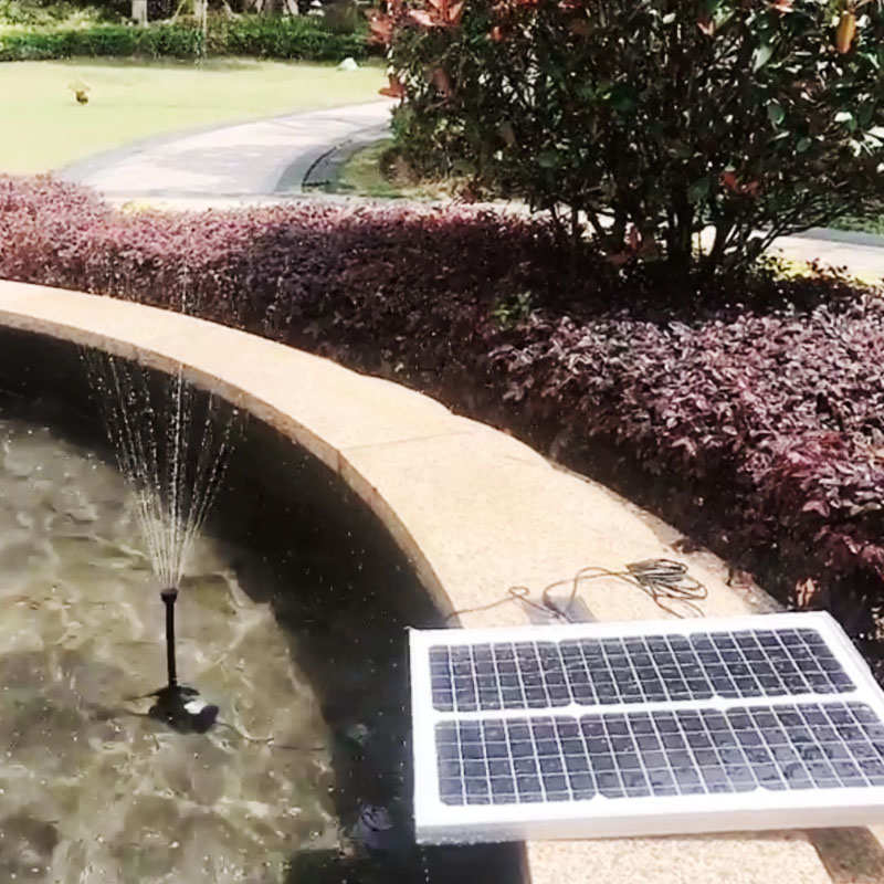 太阳能喷泉水泵假山流水池塘增氧花园景观鱼池流水循环泵无土栽培