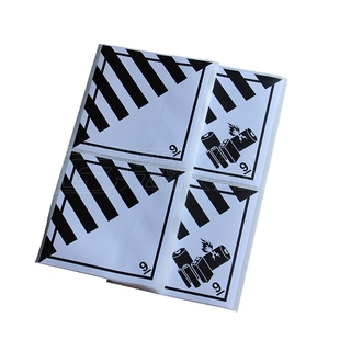 Class9 第9类锂电池危险品警示空海运物流提醒标签九级贴纸不干胶