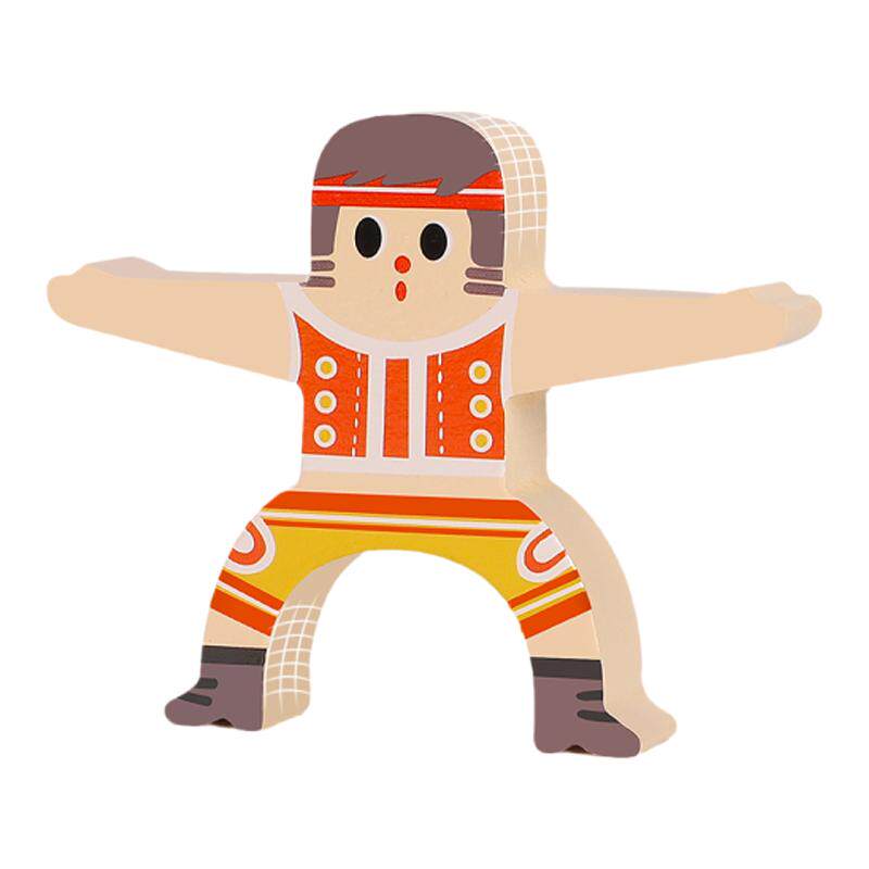 儿童大力士叠叠乐小人偶平衡玩具宝宝益智早教叠罗汉层层叠高积木