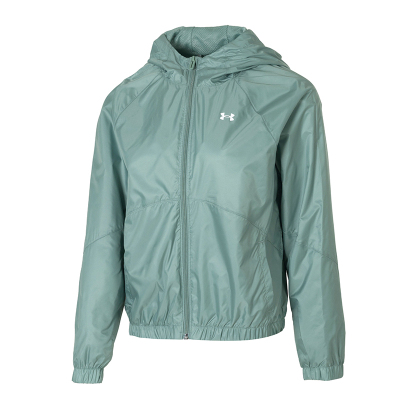 UA安德玛梭织连帽夹克女款新款秋季外套官方正品运动外套休闲夹克