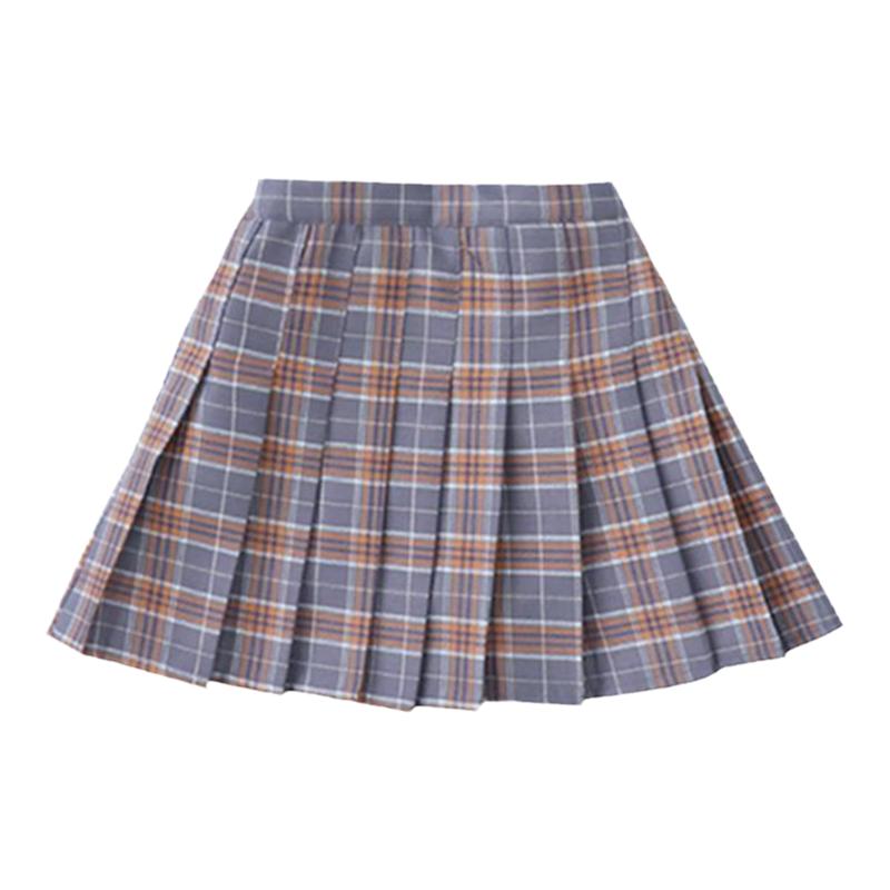 女童格子半身裙幼儿园短裙春秋款中小学生校服jk百褶裙子学院风