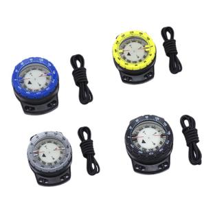 潜水户外背飞夹克侧挂BCD用皮筋指南针指北针松紧绳bungeecompass