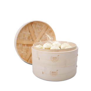 蒸笼家用竹蒸笼加高加深小笼包馒头蒸屉商用竹制竹编蒸格定制包邮
