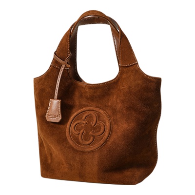 CASSILE卡思乐MINI马甲软绒面羊皮手提包2025新款慵懒小托特女包