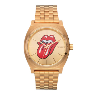 正品Nixon尼克松男女手表摇滚乐队联名复古风方形石英钢带小金表