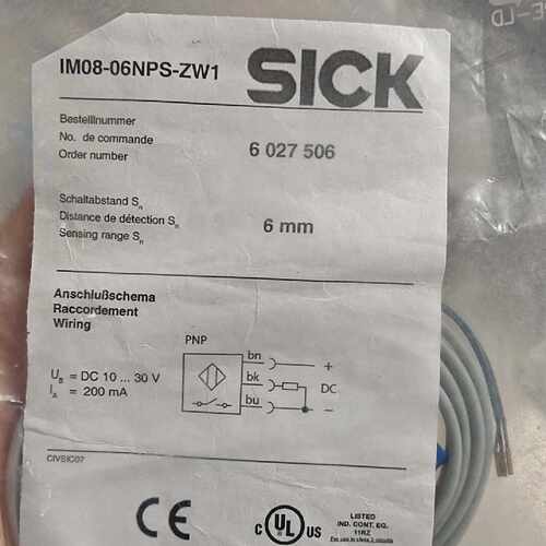 溢价-西克接近开关IM08-06NPS-ZW1，订货号602750