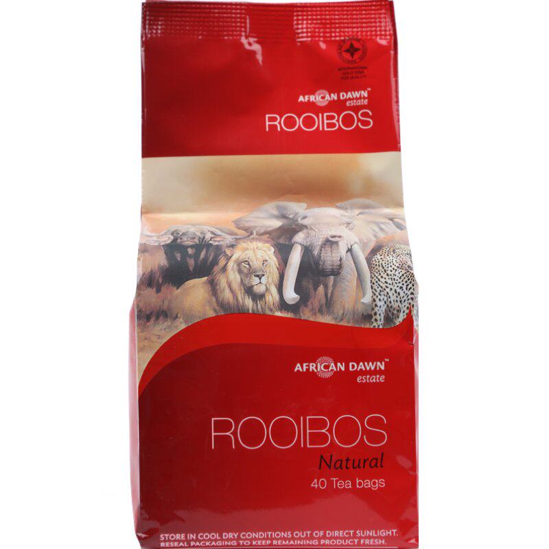 五兽南非国宝路易波士博士茶琥珀线叶金雀花茶原味红茶包rooibos