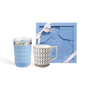 【情人节礼物】WEDGWOOD金粉年华随行杯马克杯玫瑰礼盒保温杯