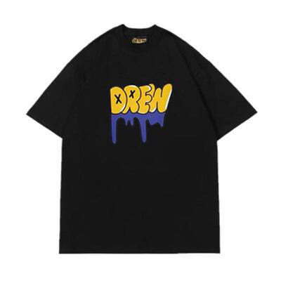 笑脸字母小众潮牌美式情侣短袖