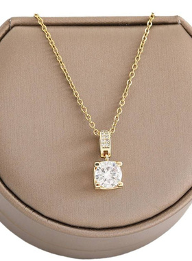 2025限定轻奢四爪锆石锁骨链