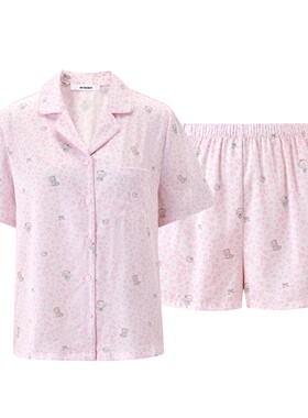 MYBODY印花夏季短袖女家居服套装