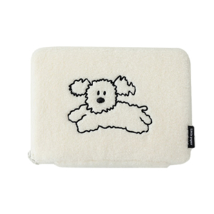 韩国romane可爱毛绒狗13寸笔记本电脑包平板11寸内胆ins风大容量