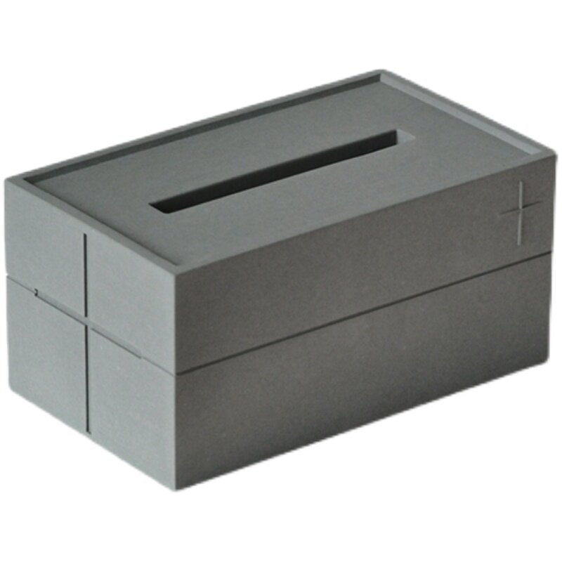 安藤忠雄水泥创意纸巾盒高档轻奢ins风现代家用客厅设计师抽纸盒