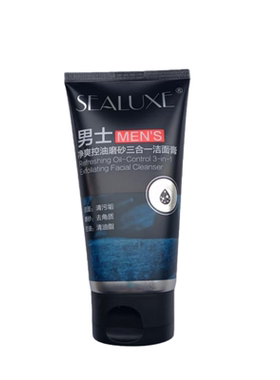 男士控油磨砂去黑头青少年洗面奶