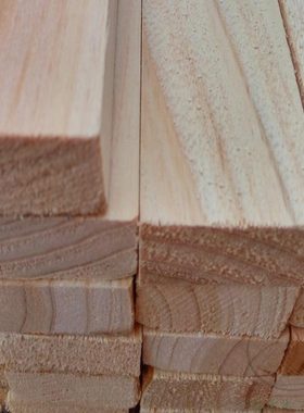 3*4*198CM杉木条松木木龙骨木方实木料吊顶花架板材原木刨光