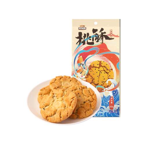 三只松鼠_桃酥营养早餐传统特产零食伴手礼中式糕点心节日送礼盒