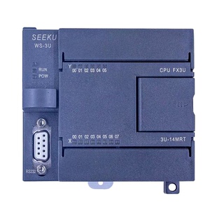 SEEKU国产PLC工控板WS3U-14/20MRT混合输出带模拟量PT100 K型测温