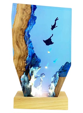 带发货室内家居装饰实木树脂观赏