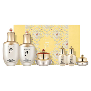 新版三件套配送礼袋whoo后天气丹明星套盒保湿护肤套装韩国正品