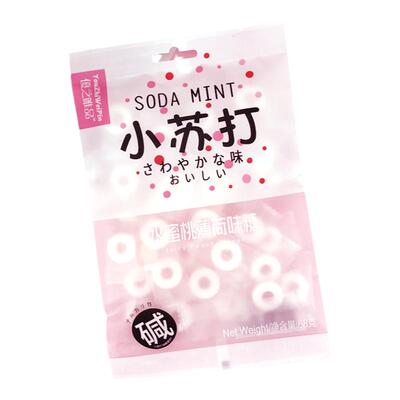 小苏打薄荷糖水蜜桃水蜜桃味话梅