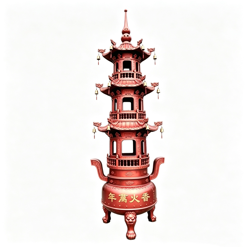 定制室外寺庙道观圆形塔炉