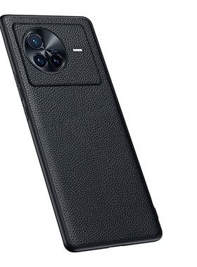 适用于vivox80牛皮简约手机壳