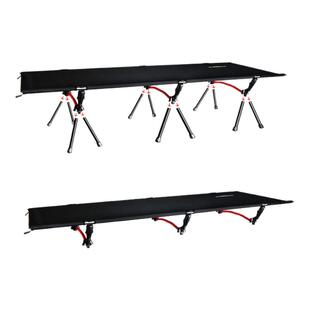 山地客户外行军床单人折叠床便携躺椅办公室午休床陪护床高低二用