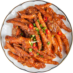 虎皮鸡爪250g卤鸡脚开袋即食酒店用凤爪特色凉菜冷盘菜半成品美食
