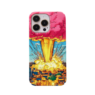 末世爆炸16适用于手机壳14pro创意iPhone13油画15高级12艺术磨砂华为mate60pro/P70pro菲林壳全包防摔小米13